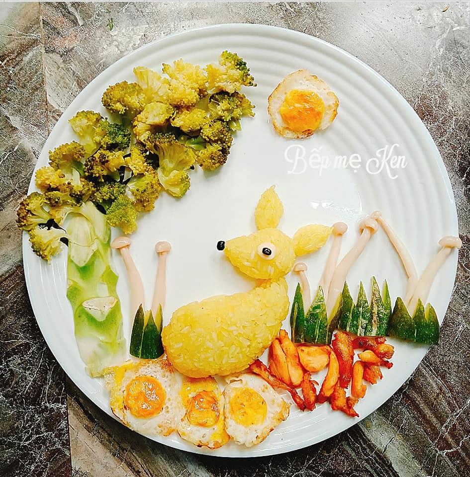 Rực rỡ sắc màu với những đĩa cơm bento của mẹ Hà Nội dành cho bé-2