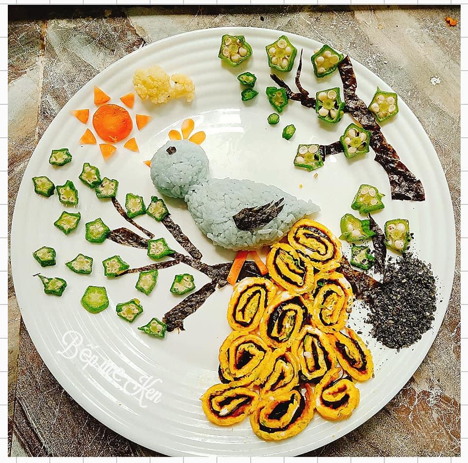 Rực rỡ sắc màu với những đĩa cơm bento của mẹ Hà Nội dành cho bé-10