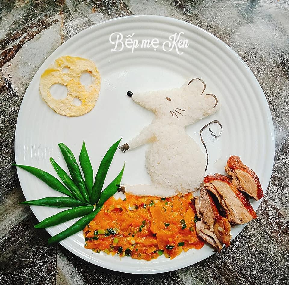 Rực rỡ sắc màu với những đĩa cơm bento của mẹ Hà Nội dành cho bé-12