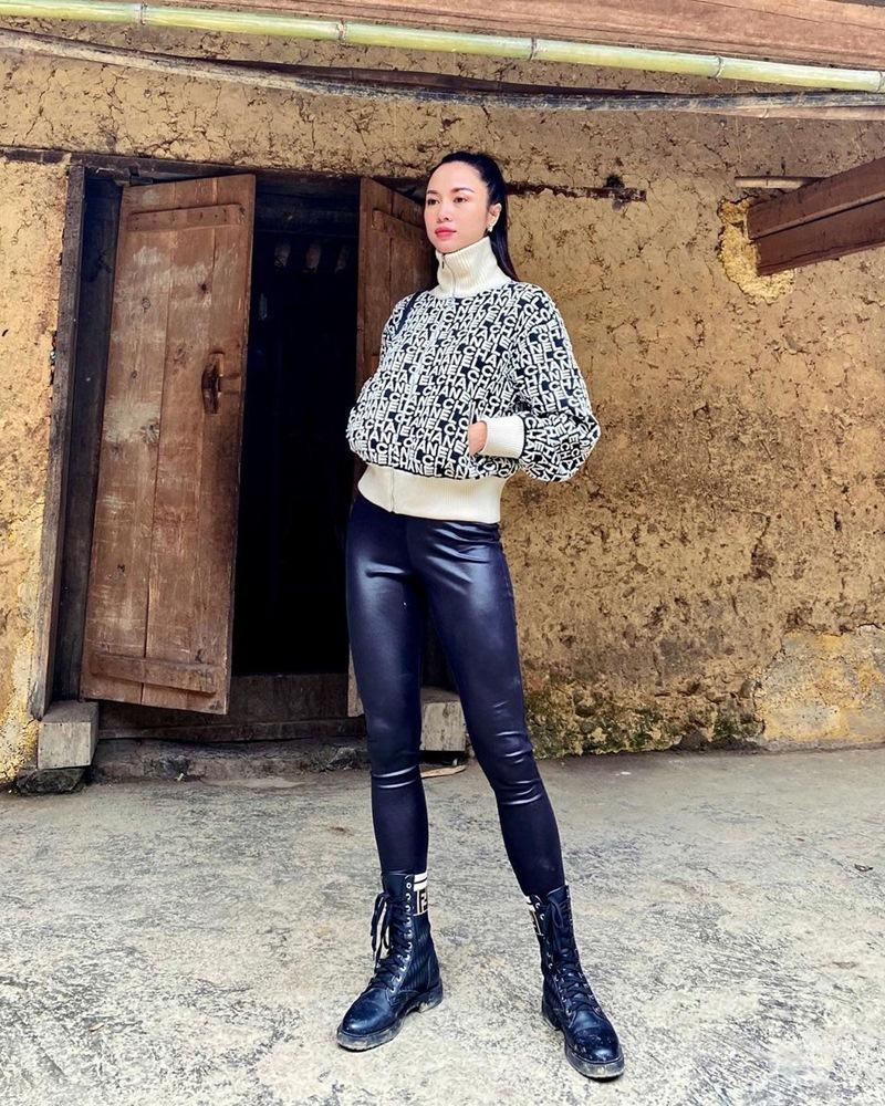 Phối đồ allblack chất lừ như Lệ Quyên - Lan Ngọc-8