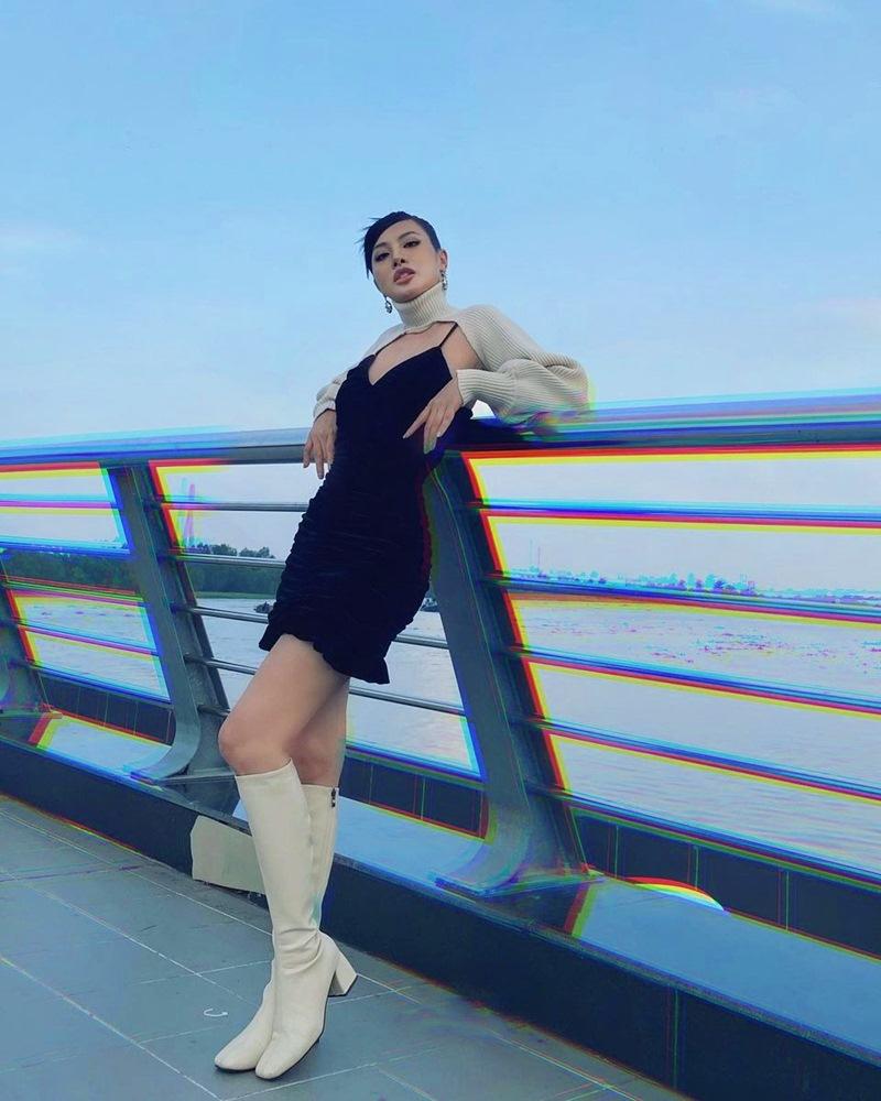 Phối đồ allblack chất lừ như Lệ Quyên - Lan Ngọc-9