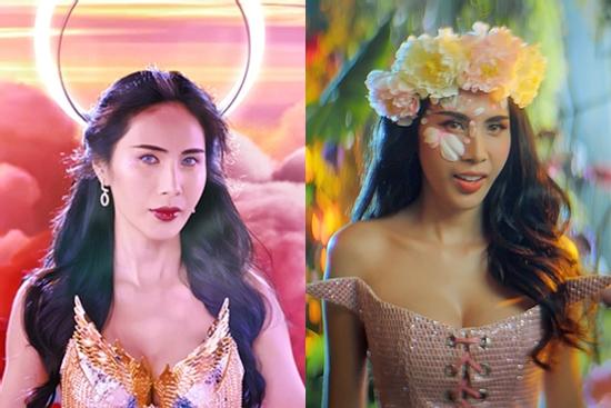 Váy áo siêu gợi cảm của Thủy Tiên trong MV Ngải tình giống loạt sao Hollywood