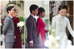 Cô dâu Viên Minh mặc áo dài hồng cánh sen 'tưởng không xinh mà xinh không tưởng'