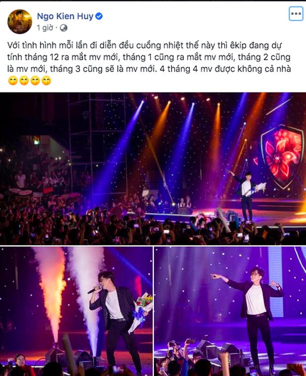 Giữa lúc các nghệ sĩ quan ngại dịch bệnh, Ngô Kiến Huy bất ngờ tuyên bố 4 tháng tung 4 MV-1