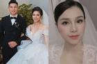 Ảnh cưới Bùi Tiến Dũng: Chú rể đẹp trai ngời ngời, cô dâu photoshop đến biến dạng