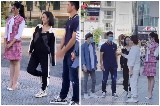 Bị lép vế khi đứng cạnh Hoa hậu Đỗ Thị Hà, Diệu Nhi liền 'hack' chiều cao lầy lội khiến ai cũng 'cạn lời'