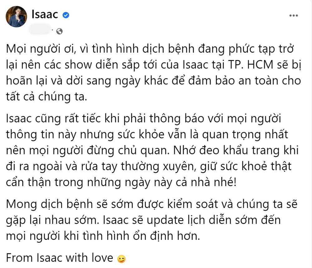 Nghệ sĩ Việt lao đao vì Covid: Erik bị hủy 9 show, MV 2 tỷ chưa biết khi nào ra mắt-4