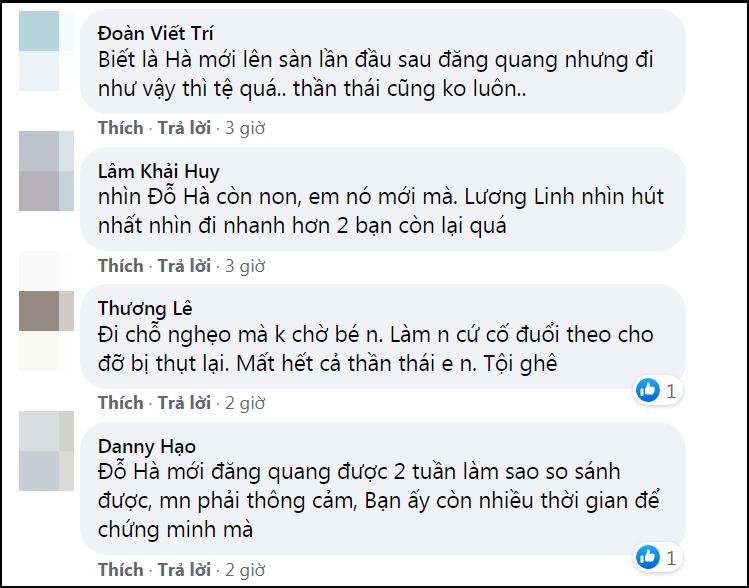 Lương Thùy Linh - Trần Tiểu Vy - Đỗ Thị Hà gây tranh cãi với màn catwalk thảm họa-5