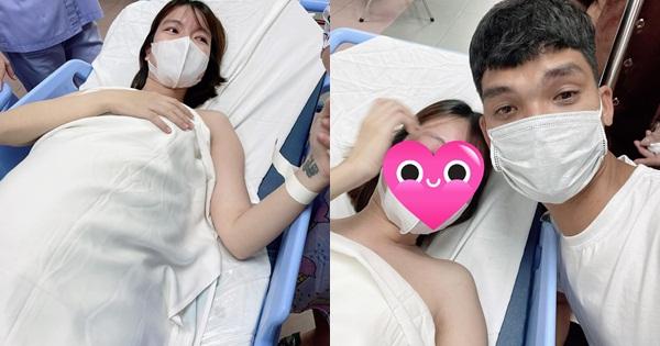 Hình ảnh đầu tiên về vợ Mạc Văn Khoa sau ca vượt cạn cấp cứu-2