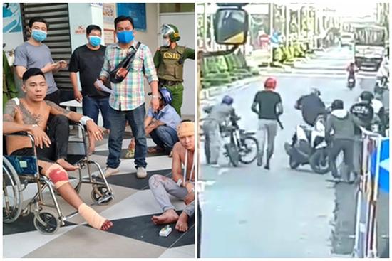 Mâu thuẫn lúc dự tiệc cưới ở An Giang, nhóm người từ Bình Dương bị rượt chém náo loạn