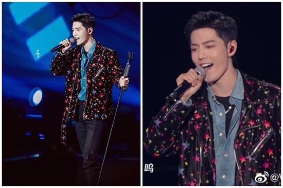 Tiêu Chiến hát trong show của Triệu Vy, chỉ đứng 1 chỗ cũng lên No.1 Hot Search vì quá đẹp trai