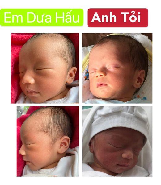 Kỳ Hân ghép ảnh so sánh 2 quý tử, dân mạng nhận xét bất ngờ-1