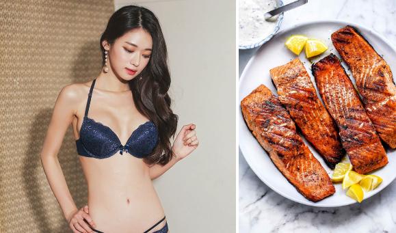 Cá hồi: Các loại cá như cá hồi, cá thu chứa nhiều acid béo omega-3 lành mạnh. Acid béo lành mạnh giúp tăng sức đề kháng, đồng thời giữ cho tóc bóng mượt. Ảnh: Pinterest, Foodie Crush.