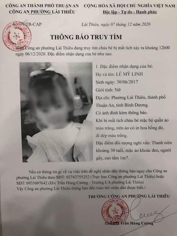 Thực hư bé gái 3 tuổi ở Bình Dương bị thanh niên lạ bắt cóc giữa ban ngày-1