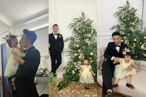 Khoảnh khắc con gái Bùi Tiến Dũng bịn rịn theo bố đốn tim dân mạng-2