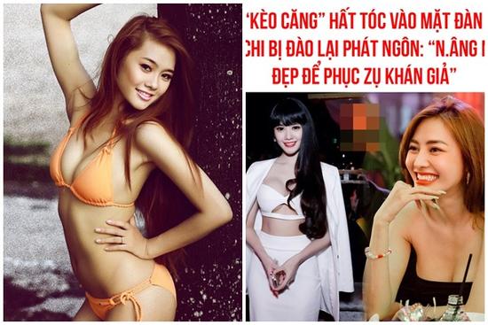 Linh Chi bị đào mộ phát ngôn sốc, ăn nói tục tĩu: 'Nâng ngực đẹp để phục vụ khán giả'