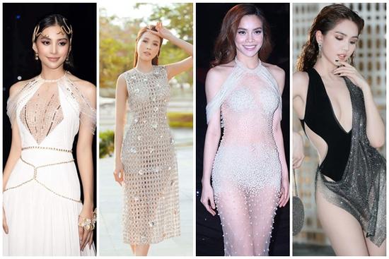 Sam mặc đồ soi rọi mọi ngóc ngách cơ thể nhưng táo bạo vô đối phải là Ngọc Trinh