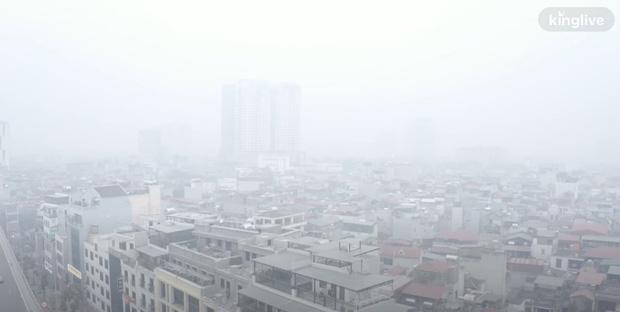 Clip: Hà Nội ô nhiễm không khí nghiêm trọng, bầu trời mờ đục vì khói bụi-4