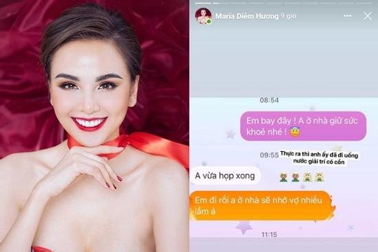Giữa nghi vấn có tình mới, Diễm Hương gây xôn xao với tin nhắn 'vợ - chồng'