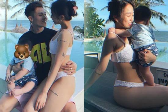 Lâu lâu mới lên sóng, gương mặt cháu ngoại 8 tháng tuổi của Minh Nhựa gây tò mò