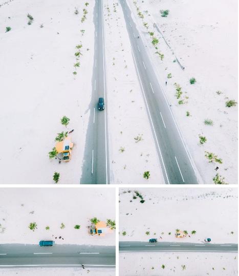 Bức ảnh chụp từ trên cao xuống tiểu sa mạc Sahara Bàu Trắng nhìn đỉnh như châu Âu khiến dân mạng xuýt xoa lập kèo check-in-1