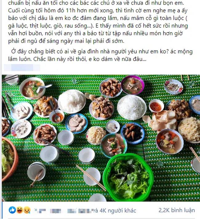 Về ra mắt lần đầu đã phải đứng bếp nấu cỗ cúng, rửa bát, cô gái còn bị nhận xét khó nghe-1