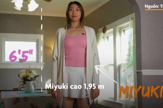 Cô gái không chọn được váy cưới vì chân dài 1,34 m