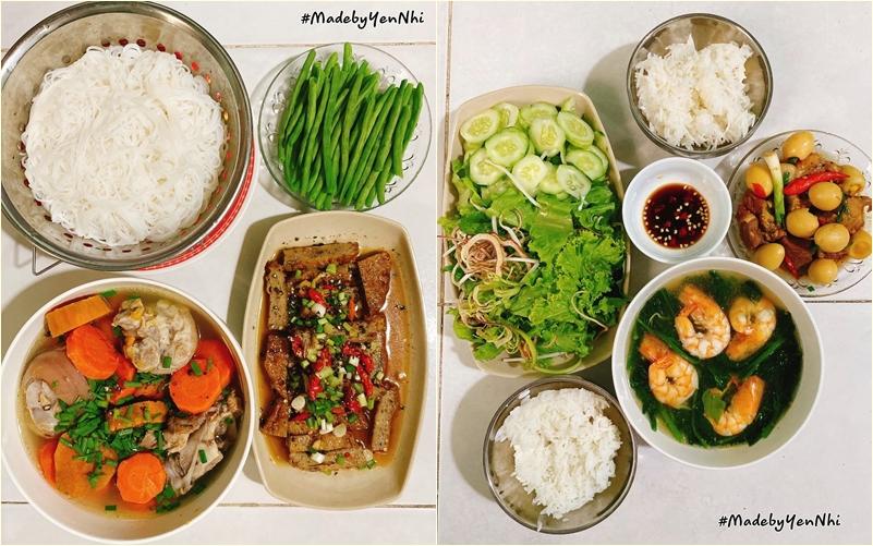 Khoe loạt mâm cơm thèm gì nấu ngay mà siêu thịnh soạn, 10X khiến các đàn chị xuýt xoa-4