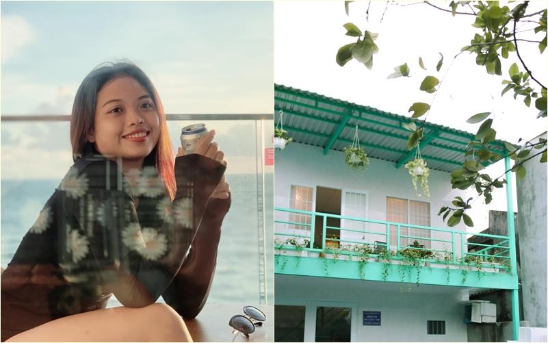 9X chi 40 triệu biến nơi để xe 60m2 thành ngôi nhà màu xanh có đủ sự dễ thương-1