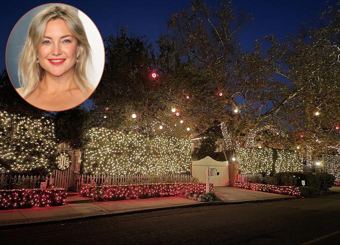 Nhà của cô đào Kate Hudson trở nên lộng lẫy trong mùa lễ hội Noel. Ngôi sao 