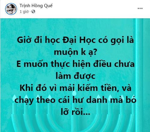 Hồng Quế muốn học Đại học, dàn sao Việt phản ứng bất ngờ-1