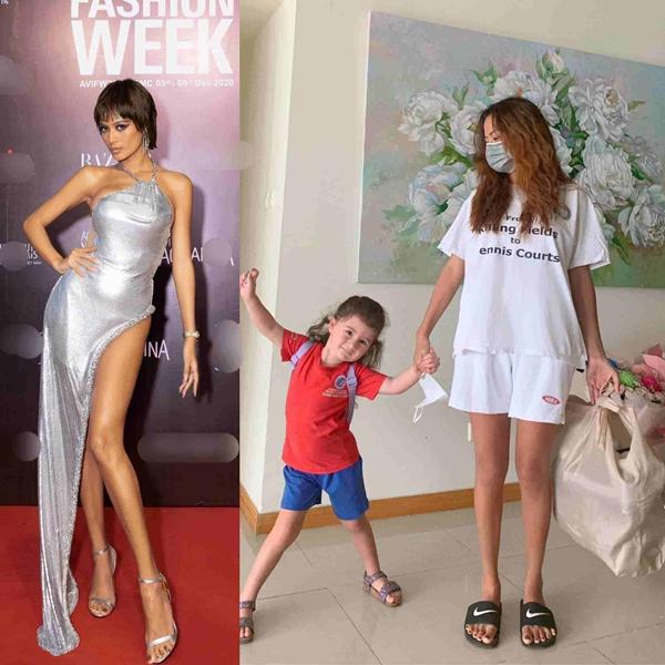 Phục tài biến hình với phong cách đối lập của loạt sao Việt khi dự thảm đỏ và lúc đưa con đi học-8