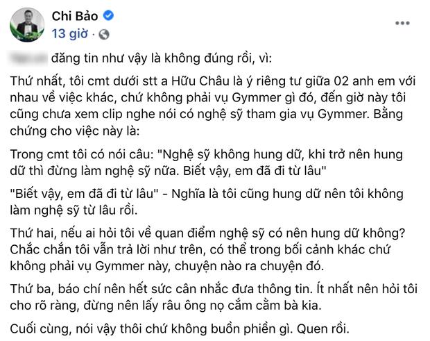 Chi Bảo giải thích rõ phát ngôn Hung dữ thì đừng làm nghệ sĩ-2