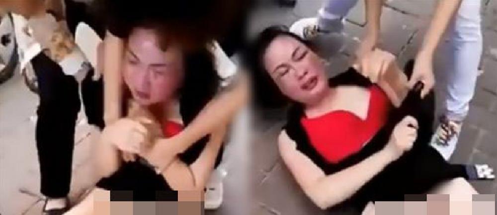 Phá hoại hạnh phúc gia đình người khác, tiểu tam bị 13 người lột đồ đánh ghen giữa đường-1