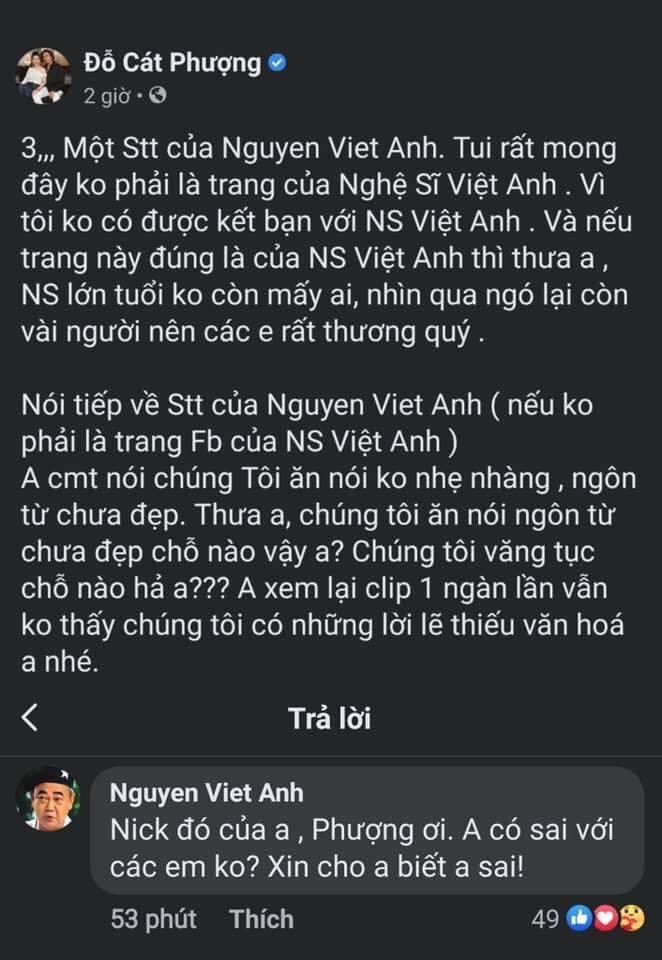 Cát Phượng công khai xin lỗi NSND Việt Anh nhưng vẫn bị nhắc nhở-3