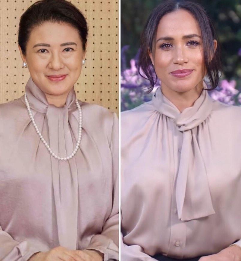 Ăn vận hao hao: Meghan Markle bị chê như ác nữ, Hoàng hậu Masako thần thái đỉnh cao-2