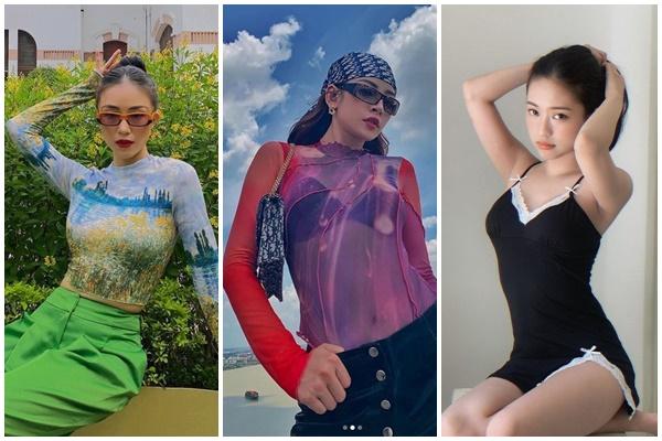 Elly Trần lên đồ tôn vòng 1 căng đét - Hà Tăng mix đồ tông nâu camel đẹp xuất sắc-12