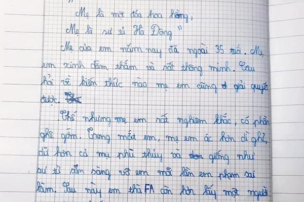 Học sinh lớp 5 làm văn tả mẹ được chấm điểm gần tuyệt đối, đọc đến đâu tan chảy đến đó-3