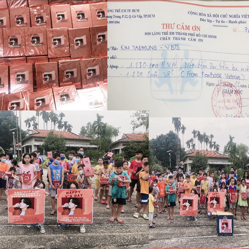 Fan Việt Nam quyên góp cho trẻ em kỷ niệm sinh nhật tuổi 26 của V BTS-6
