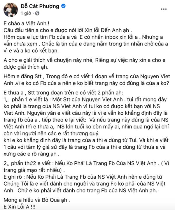Khép lại ồn ào, Cát Phượng ủng hộ NSND Việt Anh tranh giải thưởng Ngôi Sao Xanh-1