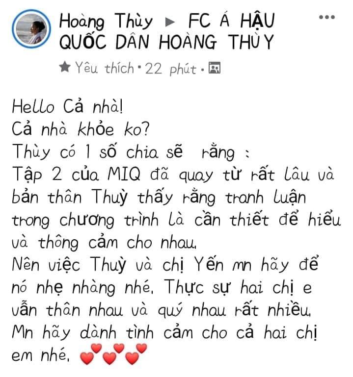 Hoàng Thùy - Võ Hoàng Yến hiện ra sao sau vụ cãi nhau như chợ vỡ?-1