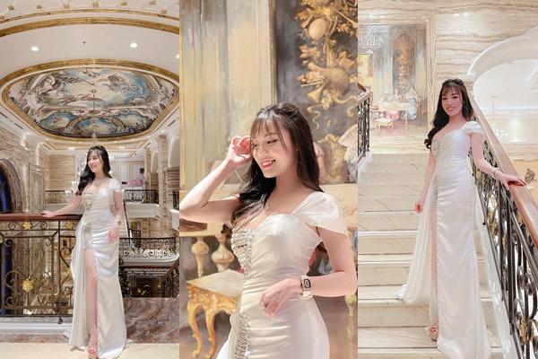 Nữ giảng viên Âu Hà My trở lại với thời trang cắt xẻ táo bạo-1