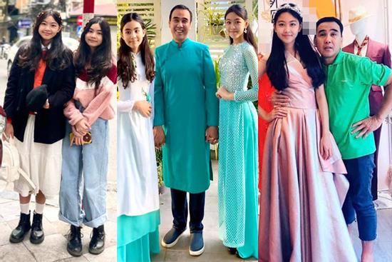 Check-in phố cổ Hà Nội, 2 con gái MC Quyền Linh gây chú ý với chiều cao vượt trội