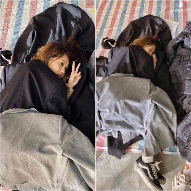 Hậu Hoàng chẳng ngán cam thường khi đăng ảnh bị dìm, chuẩn girl gan dạ trong Sao Nhập Ngũ-4