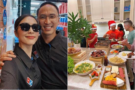 Tăng Thanh Hà nấu đãi bạn mà ngỡ như buffet nhà hàng, đầu bếp nổi tiếng còn vào khen