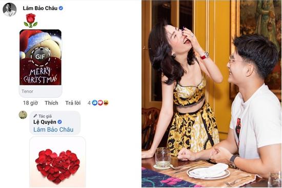 Lệ Quyên gửi trái tim hoa hồng tới Lâm Bảo Châu, sắp công khai hẹn hò?