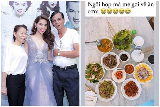 Không cầm lòng nổi trước mâm cơm mẹ Hà Hồ chuẩn bị để 'dụ' con gái, giữa trưa chỉ muốn lao ngay về nhà!