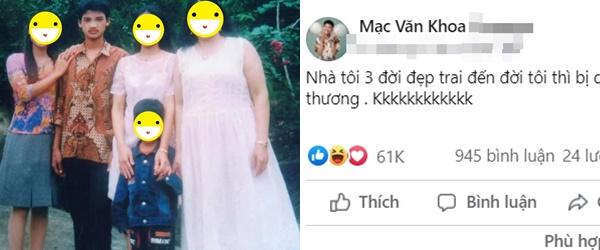 Mạc Văn Khoa khẳng định nhà tôi 3 đời đẹp trai, phản ứng fans đọc cười sái hàm-1