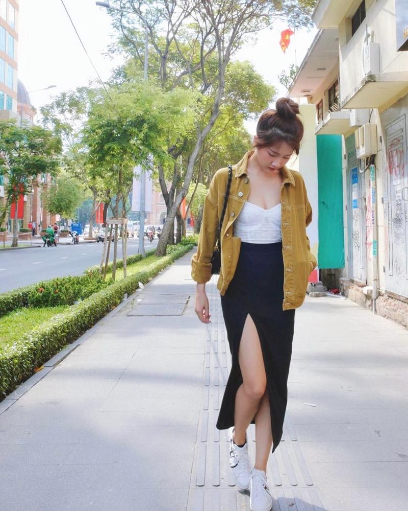 Sam khoe street style sến sẩm - Chi Pu phối đồ matchy matchy-5