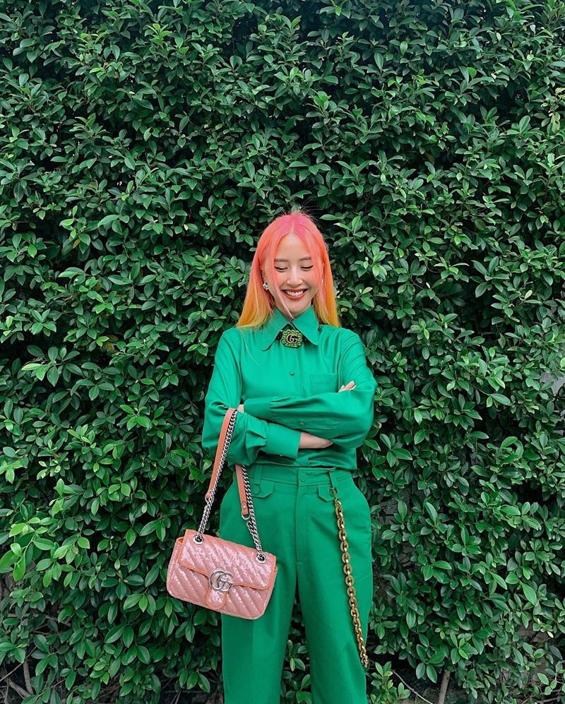 Sam khoe street style sến sẩm - Chi Pu phối đồ matchy matchy-8